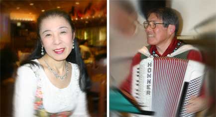 難波洋子(ヴォーカル)吉田赳(アコーディオン)